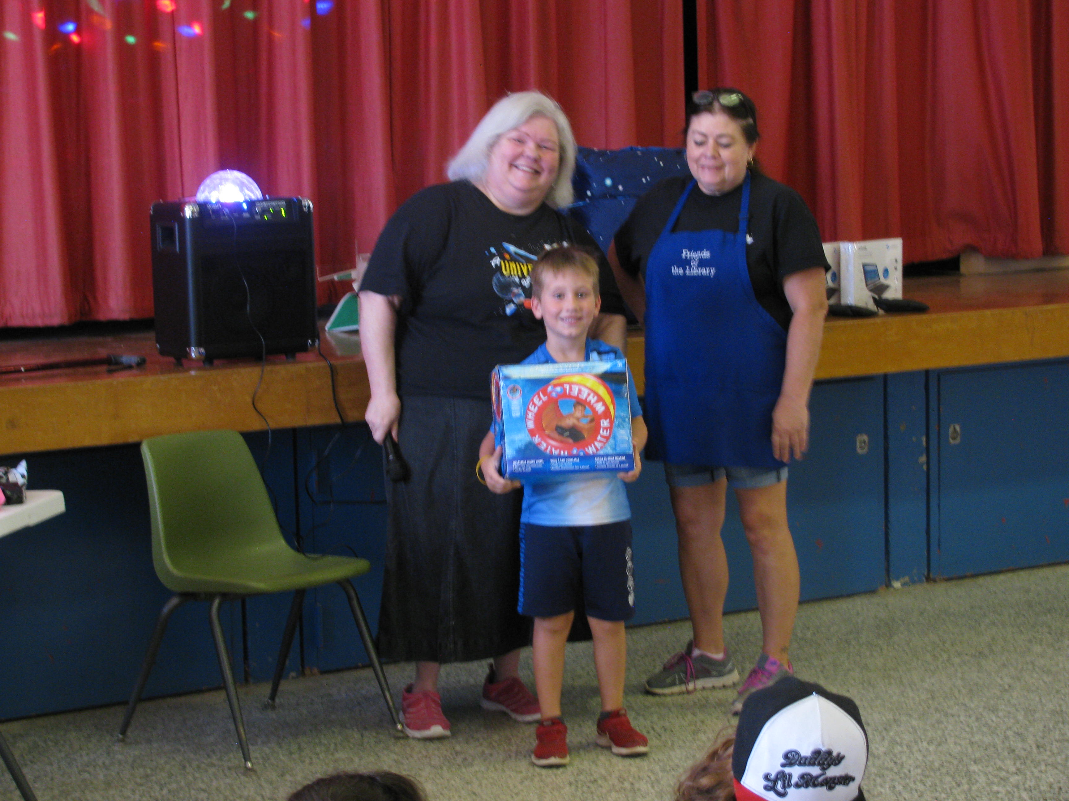Carter won inflatable water wheel