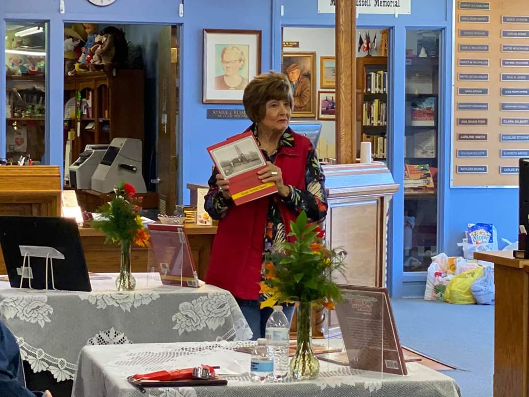 Ginger Beisch reading from her newest book.